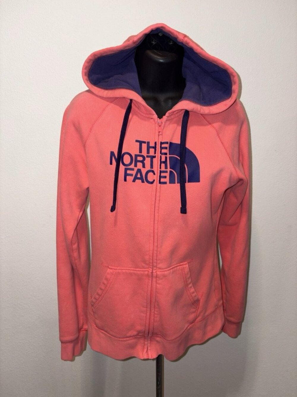 The North Face Womens Small Hoodie Full Zip  Half Dome Pink